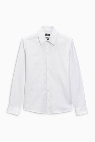 White Textured Premium Shirt